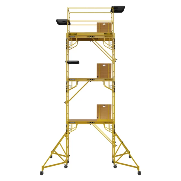 18ft Deluxe Multifunction Bakers Scaffold Tower front view