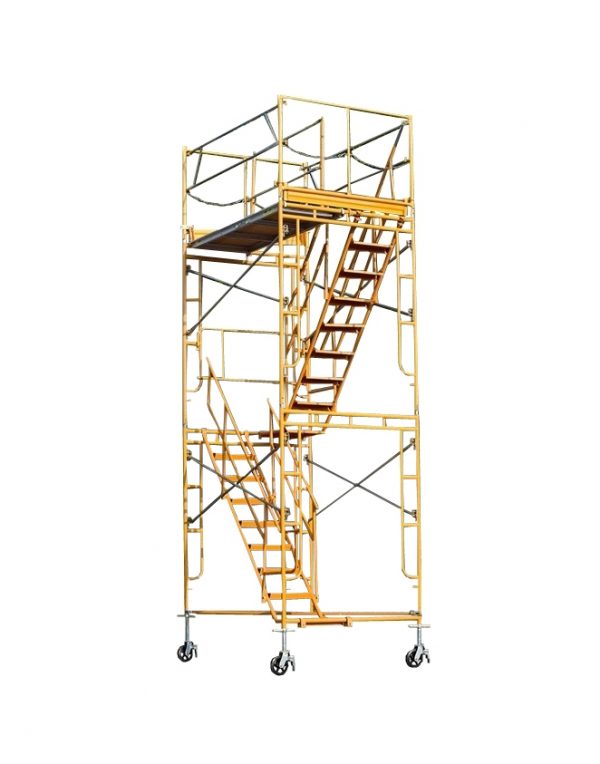 14 ft Deluxe Rolling Scaffolding Stair Tower
