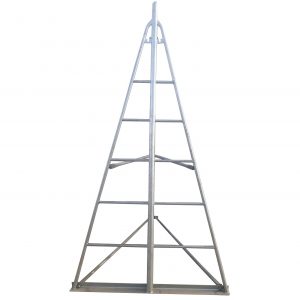 Foldable Galvanized Sailboat Stand 122" to 139" - Extra Large