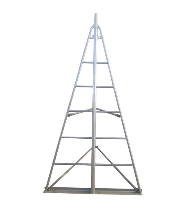 Foldable Galvanized Sailboat Stand 122" to 139" - Extra Large