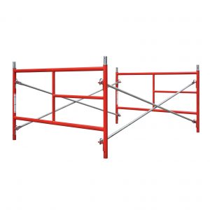 Waco-Style 5' X 3'1" Ladder Frame Scaffolding Set w/ 7' Bracing
