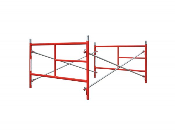 Waco-Style 5' X 3'1" Ladder Frame Scaffolding Set w/ 7' Bracing