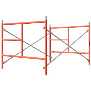 Waco-Style 5' X 4'1" Ladder Frame Scaffolding Set w/ 10' Bracing