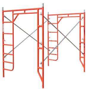 W-Style 5' X 6'7" Walkthru w/ Built-In Ladder Scaffolding Set w/ 10' Braces