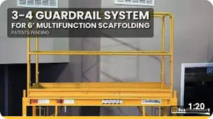 Video: 3-4 Guardrail System for Multifunction Scaffold