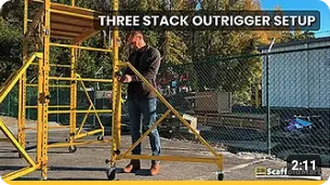 Video: Three Stack Outriggers for stacking Multifunction Scaffolds