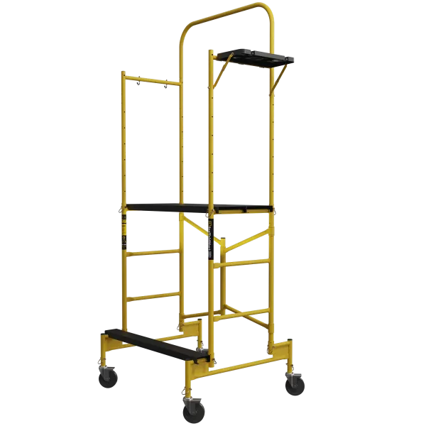 5 Foot Utility Scaffold with handrail extended