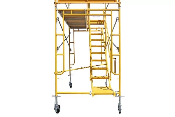 View of Stairs on 7 Ft Deluxe Rolling Stair Scaffold Tower