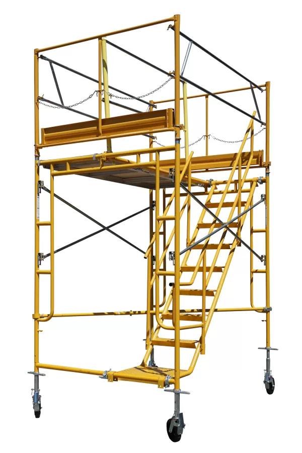 7 Ft Deluxe Rolling Stair Scaffolding Tower