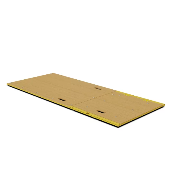 Multifunction Scaffold Hatch Platform - Right, front view with hatch closed.