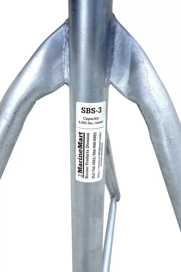 Closeup of SBS-3 Sail Boat Stand