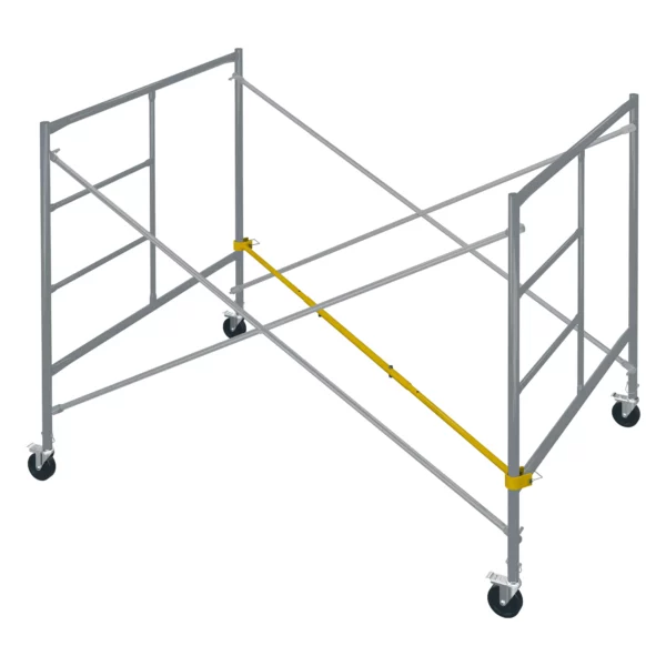 Breakdown Grouser Bar shown in place on scaffolding