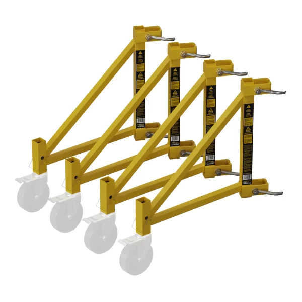 Ideal-Angle Outrigger Set for Multifunction Scaffold