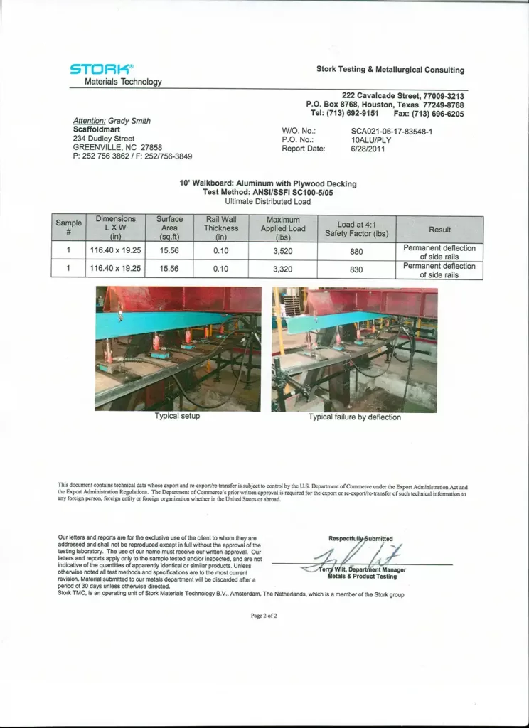 Walkboard Load Test 2 page 2