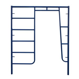 Safway-Style 5' X 6'4" Walkthru Scaffolding Frame with Built-In Ladder