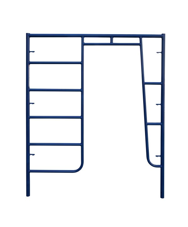 Safway-Style 5' X 6'4" Walkthru Scaffolding Frame with Built-In Ladder