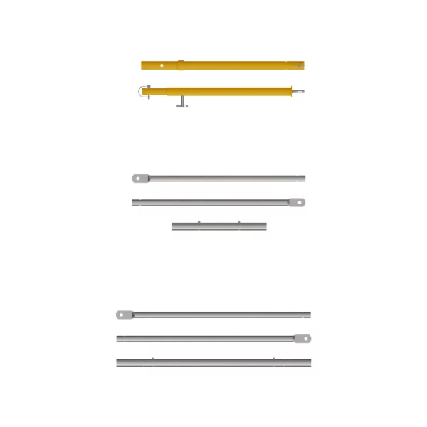 Scaffold Breakdown Guardrail System Parts